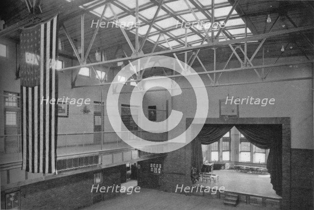 Auditorium-gymnasium, Edward S Bragg School, Fond du Lac, Wisconsin, 1922. Artist: Unknown.