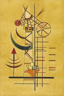 Gebogene Spitzen, 1927. Creator: Kandinsky, Wassily Vasilyevich (1866-1944).