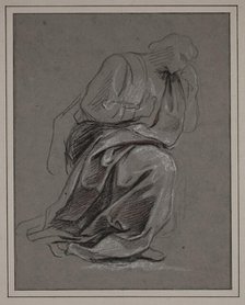 Study of a Kneeling Man, between late 17th and early 18th century. Creator: Charles-Antoine Coypel.