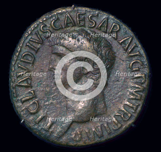 Copper As of Claudius, 1st Century. Artist: Unknown