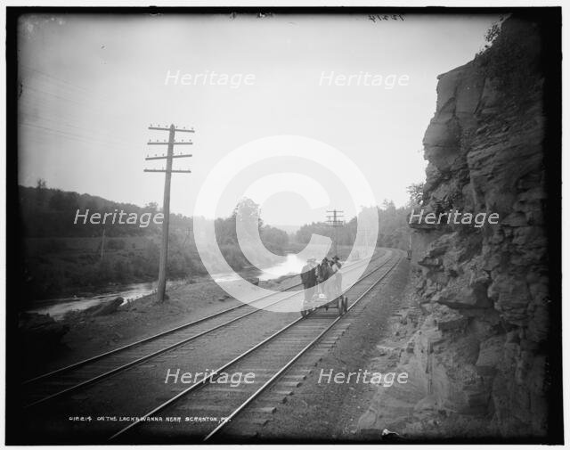 On the Lackawanna near Scranton, Pa., between 1890 and 1901. Creator: Unknown.