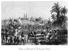 'Rites at Funeral of Ashantee Chief'.Artist: A Thom