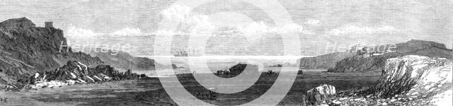 Telegraph Bay, Aden, with the Great Eastern, 1870. Creator: Unknown.