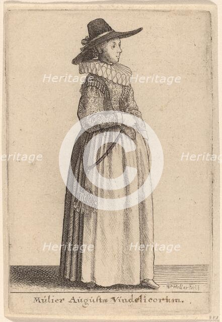 Mulier Augustae Vindelicorum. Creator: Wenceslaus Hollar.