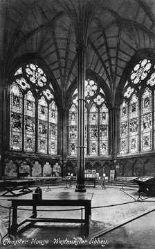 Chapter House, Westminster Abbey, 20th century. Artist: Valentine & Sons