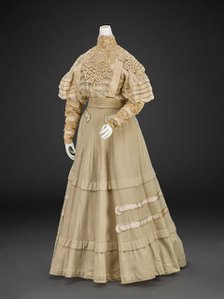 Dress With Jacket (Blouse, Jacket, Skirt, Belt), 1890s. Creator: L. P. Hollander & Co..