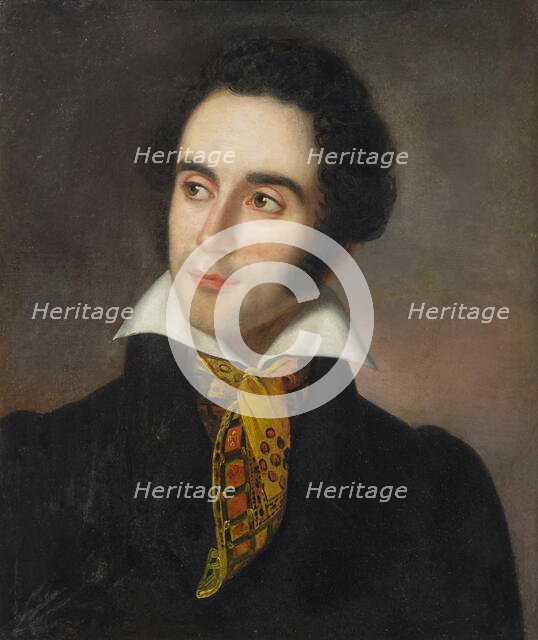 Portrait of the composer Vincenzo Bellini (1801-1835). Creator: Vernet, Horace (1789-1863).