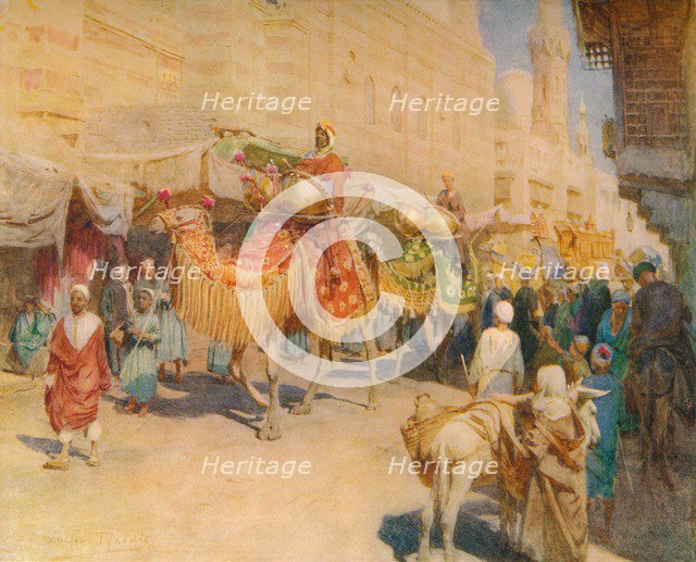 'An Arab Wedding Procession', c1905, (1912). Artist: Walter Frederick Roofe Tyndale.