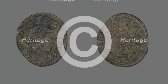Coin Portraying Emperor Constantine I, 317 AD. Creator: Unknown.