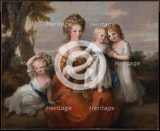 Mrs. Mary May and Her Daughters, Maria Emilia, Louisa, and Sophia Margaret, 1780. Creator: Angelica Kauffman.