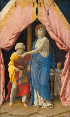 Judith with the Head of Holofernes, c. 1495/1500. Creators: Andrea Mantegna, Giulio Campagnola.