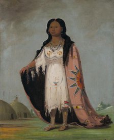 Pshán-shaw, Sweet-scented Grass, Twelve-year-old Daughter of Bloody Hand, 1832. Creator: George Catlin.