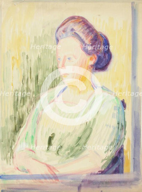 Sketch for a Portrait, c1910s. Creator: Verner Thome.