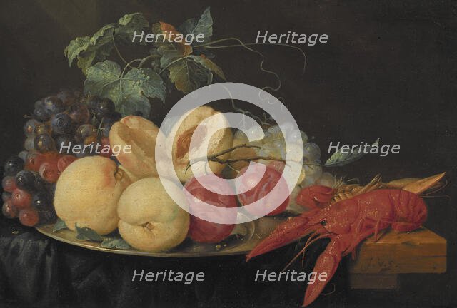 Still Life with Fruit and Boiled Crayfish. Creator: Joris van Son.