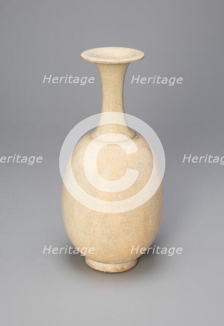 Ovoid Bottle, Sui (581-618) or Tang dynasty (618-907), early 7th century. Creator: Unknown.