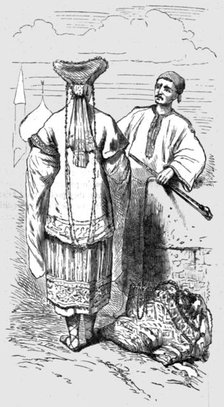 'Chuvashes and their costumes; A Journey on the Volga', 1875. Creator: Nicholas Rowe.