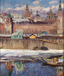 View over Moscow Kremlin. Creator: Vinogradov, Sergei Arsenyevich (1869-1938).