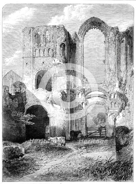 "Ruins of Castle Acre Priory, Norfolk", by R. P. Leitch, from the Royal Academy Exhibition, 1860. Creator: Unknown.