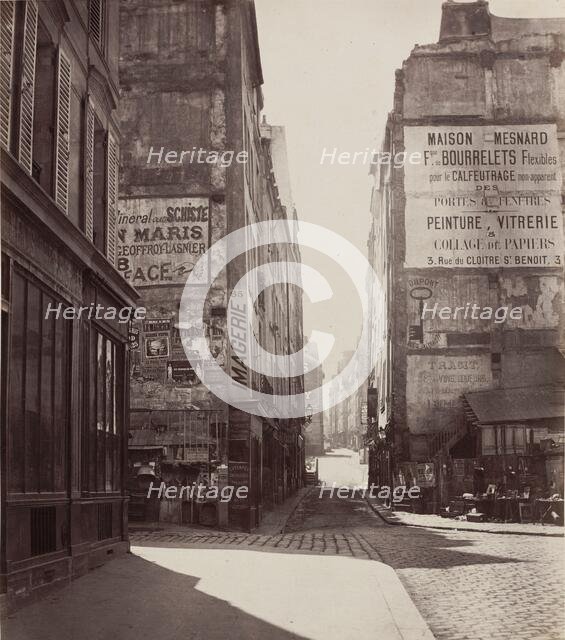 Rue Saint-Jacques, 1864-before February 1867. Creator: Charles Marville.