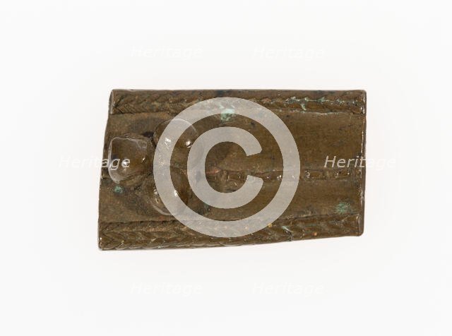 Goldweight with a Geometric Design, Ghana, 18th/19th century. Creator: Unknown.