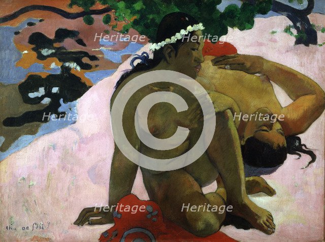 'Aha oe feii? (Are You Jealous?)', 1892.  Artist: Paul Gauguin