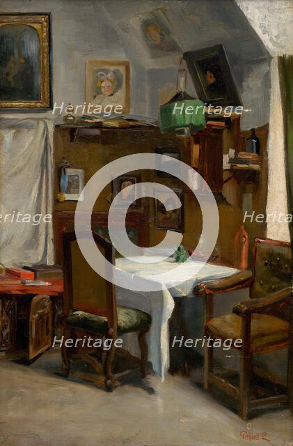 Study of a Munich Atelier, around 1890. Creator: Ludovit Pitthordt.