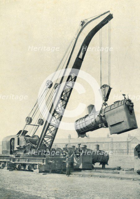 'A Railway Travelling Crane', 1922. Creator: Unknown.