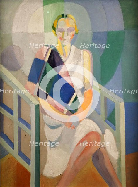 Portrait de Madame Heim, 1926-1927. Creator: Delaunay, Robert (1885-1941).