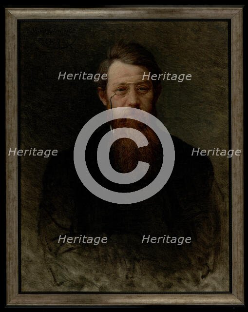 Portrait of Peter (Pyotr Berngardovich) Struve (1870-1944), 1909. Creator: Parkhomenko, Ivan Kirillovich (1870-1940).