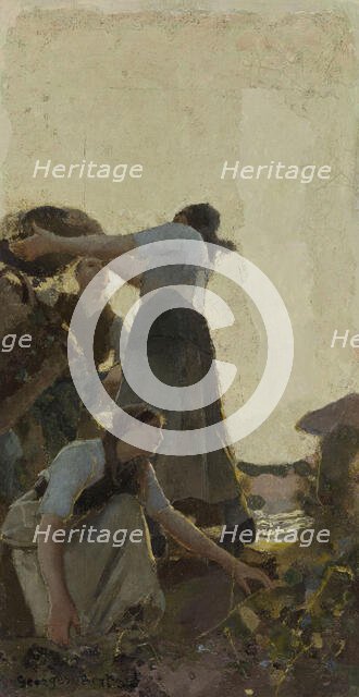 Esquisse pour la salle à manger de l'Hôtel de Ville de Paris : La vendange, c.1893. Creator: Georges Bertrand.