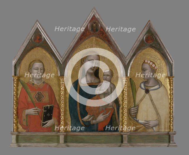 Madonna and Child with St Stephen and St Dorothy, between 1331-1335. Creator: Francesco Neri da Volterra.