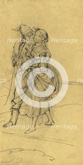 'Gefährliche Frage', mid-late 19th century, (c1924). Creator: Carl Spitzweg.