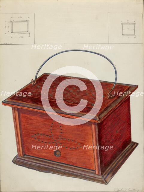 Foot Warmer, c. 1936. Creator: John Cutting.