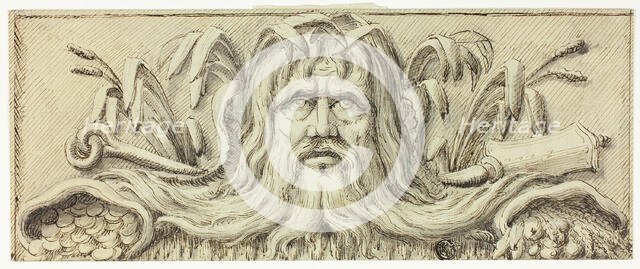 Head of Neptune, 18th century. Creator: James Barry.