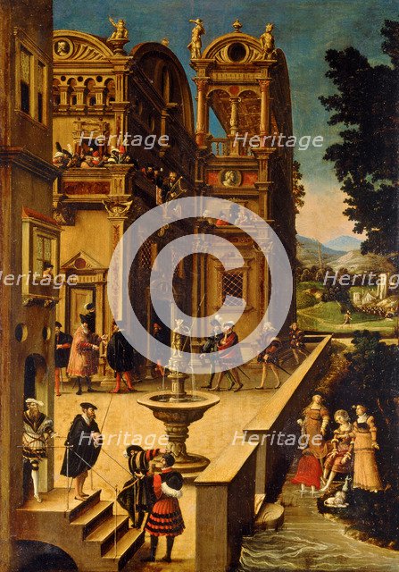 Bathsheba at Her Bath, after 1537. Artist: Beham, Hans Sebald (1500-1550)