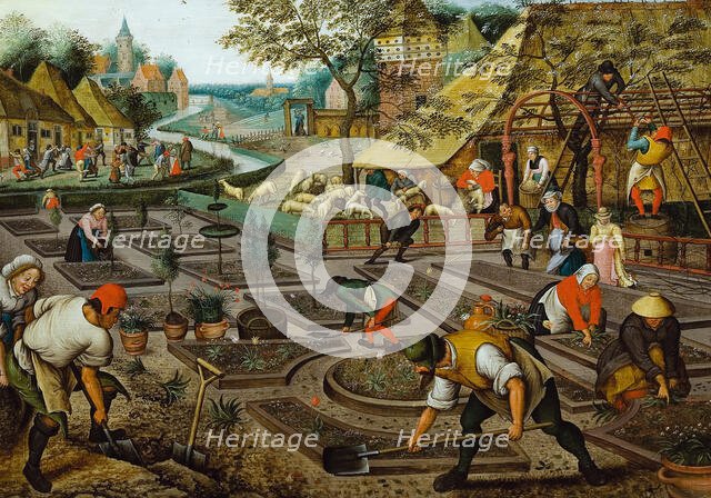 The Four Seasons: Spring, Second half of the16th cen.. Creator: Brueghel, Pieter, the Younger (1564-1638).