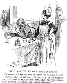 'Food Values in our Restaurants', 1917. Artist: Unknown