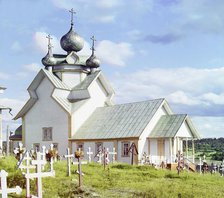 Assumption of the Mother of God Church in Deviatiny (200 years old) [Russian Empire], 1909. Creator: Sergey Mikhaylovich Prokudin-Gorsky.
