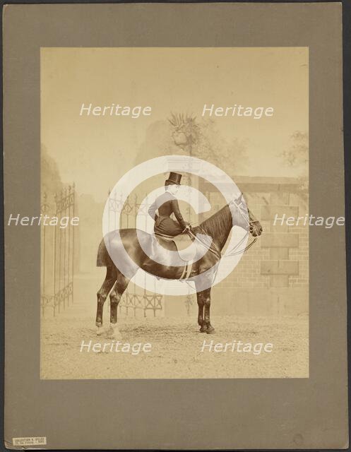 Croissette; Portrait of Equestrian, about 1880. Creator: Louis-Jean Delton.