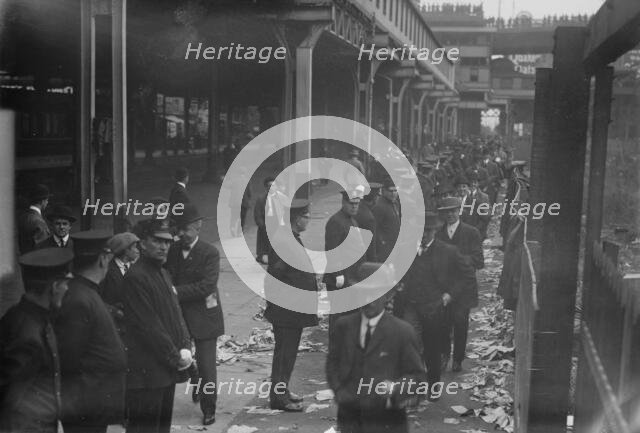 First Game - 1913 World Series (baseball), 1913. Creator: Bain News Service.