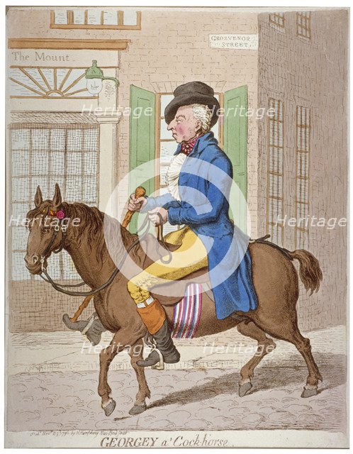 'Georgey a' cock-horse', 1851. Artist: Anon
