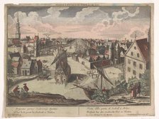 View of the Schalkwijker Gate in Haarlem, 1742-1801. Creator: Anon.