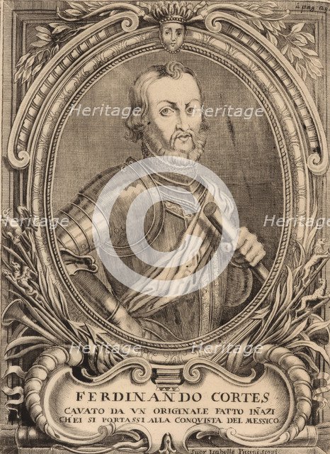 Portrait of Hernán Cortés (1485-1547). Creator: Anonymous.