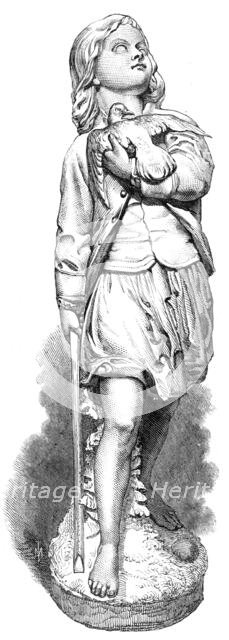 "The Baffled Hawk", by A. Munro, in the exhibition of the Royal Academy, 1868. Creator: Unknown.