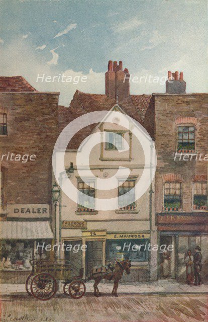 View of no 72 Cheyne Walk, Chelsea, London, 1883. Artist: John Crowther.