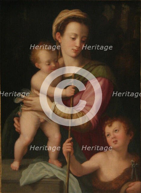 Madonna and Child with St. John, early 16th century. Creator: Andrea del Brescianino.
