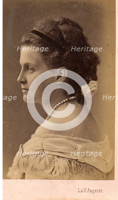 Portrait of Grand Duchess Olga Constantinovna of Russia (1851-1926), 1870s.