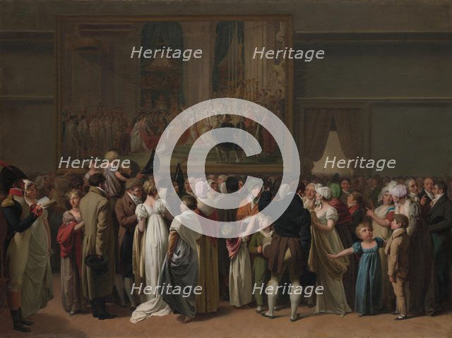 The Public Viewing David’s "Coronation" at the Louvre, 1810. Creator: Louis Leopold Boilly.