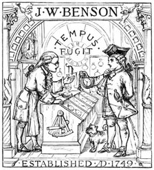 J. W. Benson Watchmakers, 1883. Creator: Unknown.