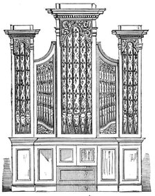 New Organ for Archbishop Tenison's Chapel, Regent-Street, 1856.  Creator: Unknown.